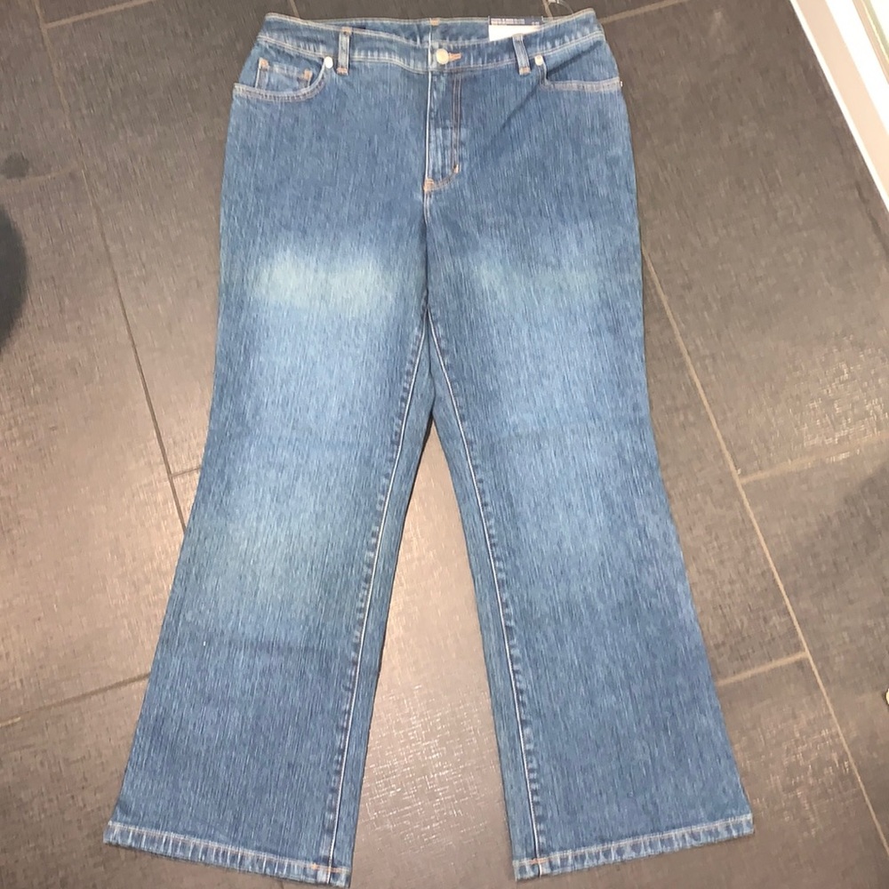 Women’s Lands End NWT Bootcut Light Blue Denim Jeans Size 10